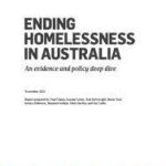 Ending homelessness in Australia: An evidence and policy deep dive 